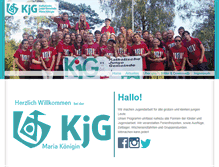 Tablet Screenshot of kjg-mk.de